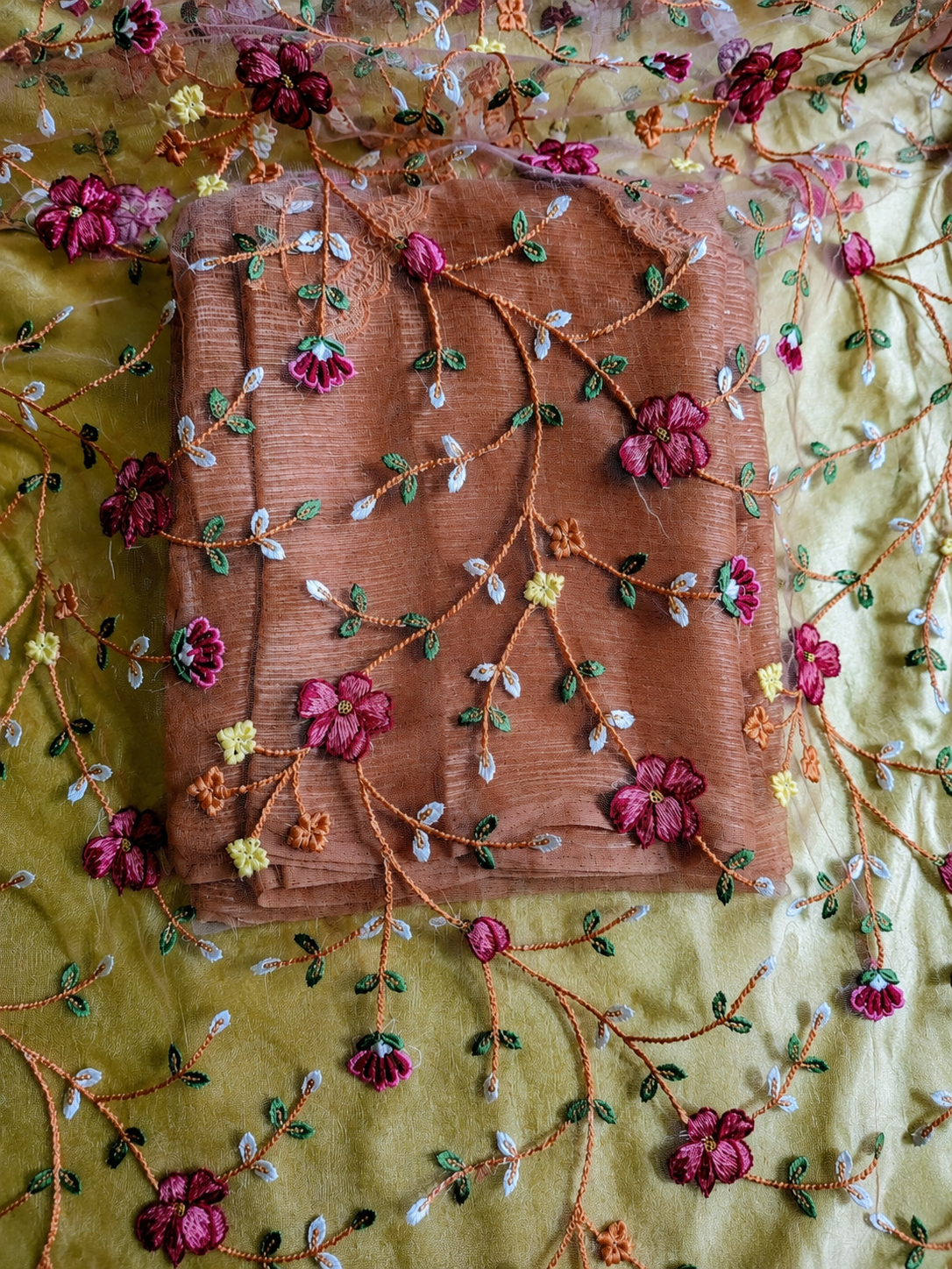 Shimmer with Unstitched Embroidered Blouse - Image 6