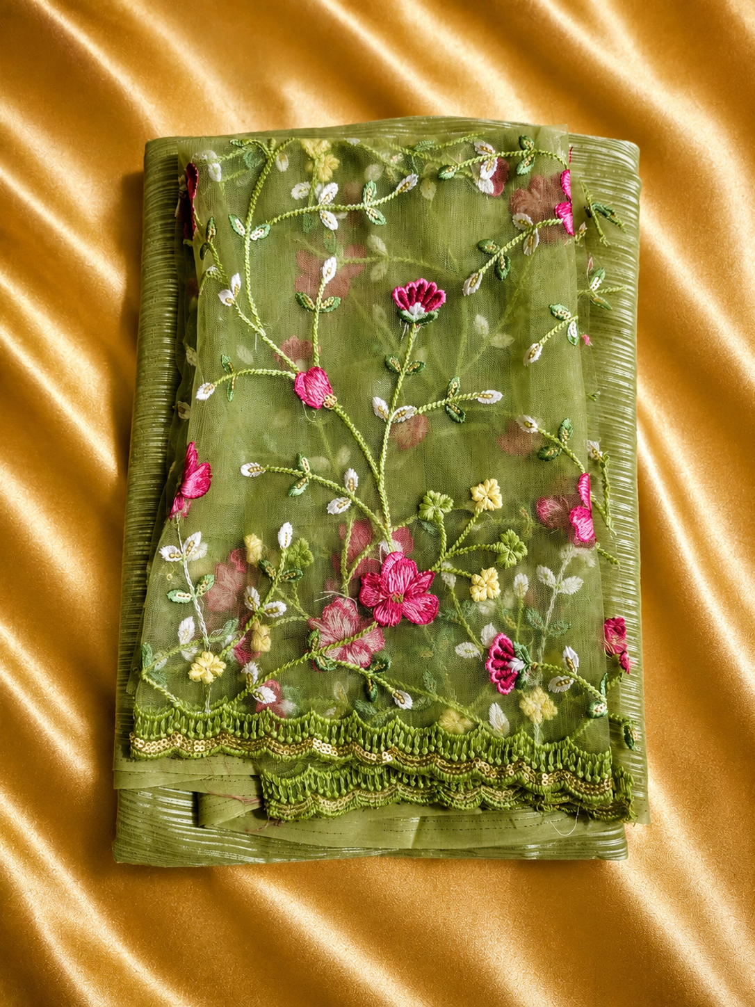 Shimmer with Unstitched Embroidered Blouse - Image 2