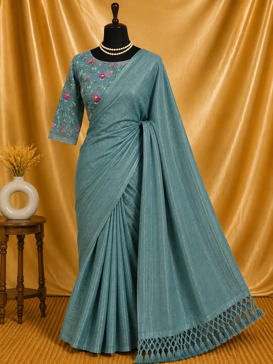 Shimmer with Unstitched Embroidered Blouse - Image 13