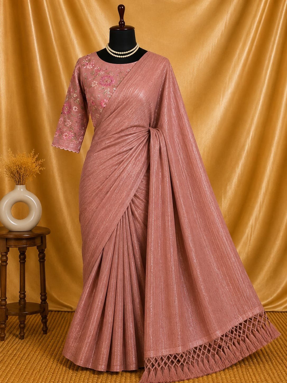 Shimmer with Unstitched Embroidered Blouse - Image 11