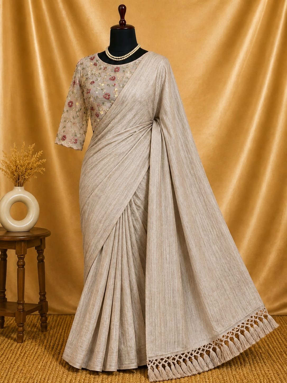 Shimmer with Unstitched Embroidered Blouse - Image 10