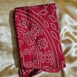 Ajrakh Modal Silk Bandhani
