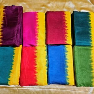 Tri Color Semi Silk