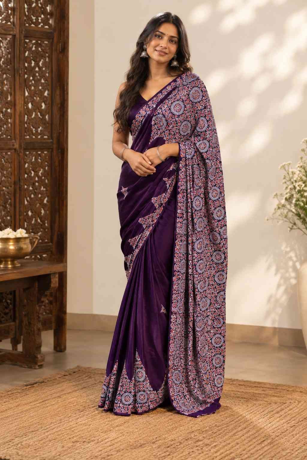 Ajrakh Temple Modal Silk - Image 2