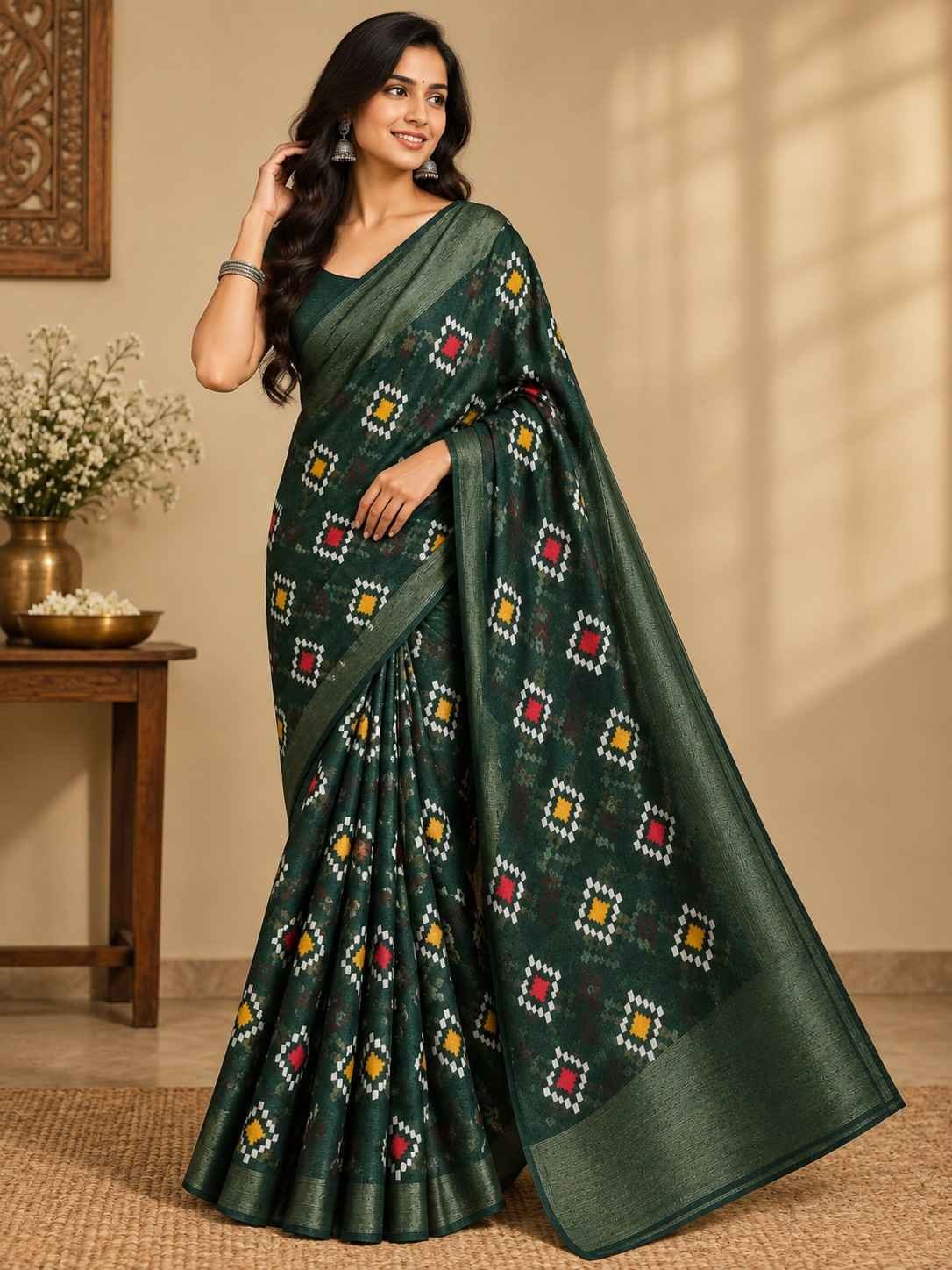 Diamond Batik Saree - Image 3