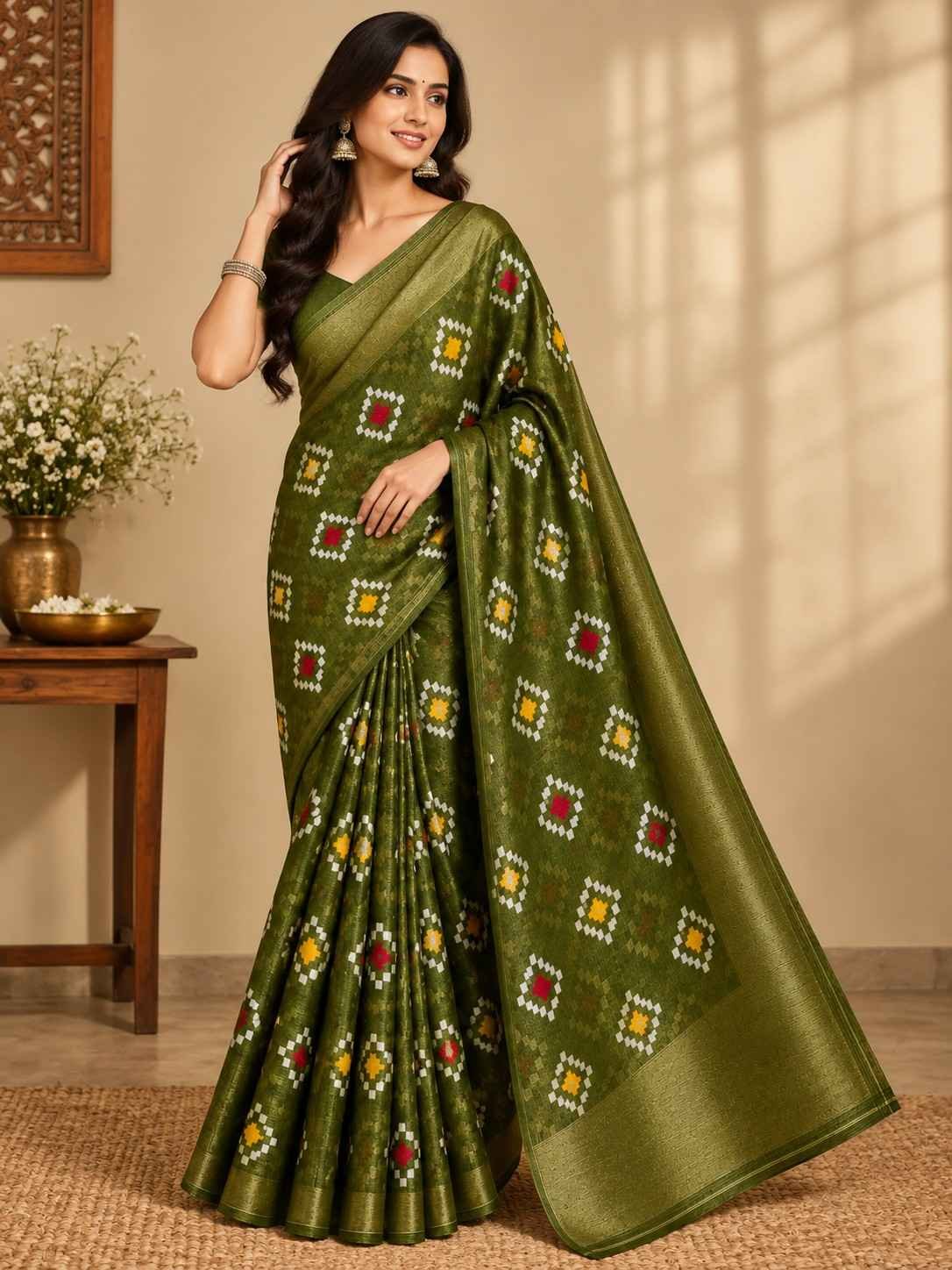 Diamond Batik Saree - Image 4
