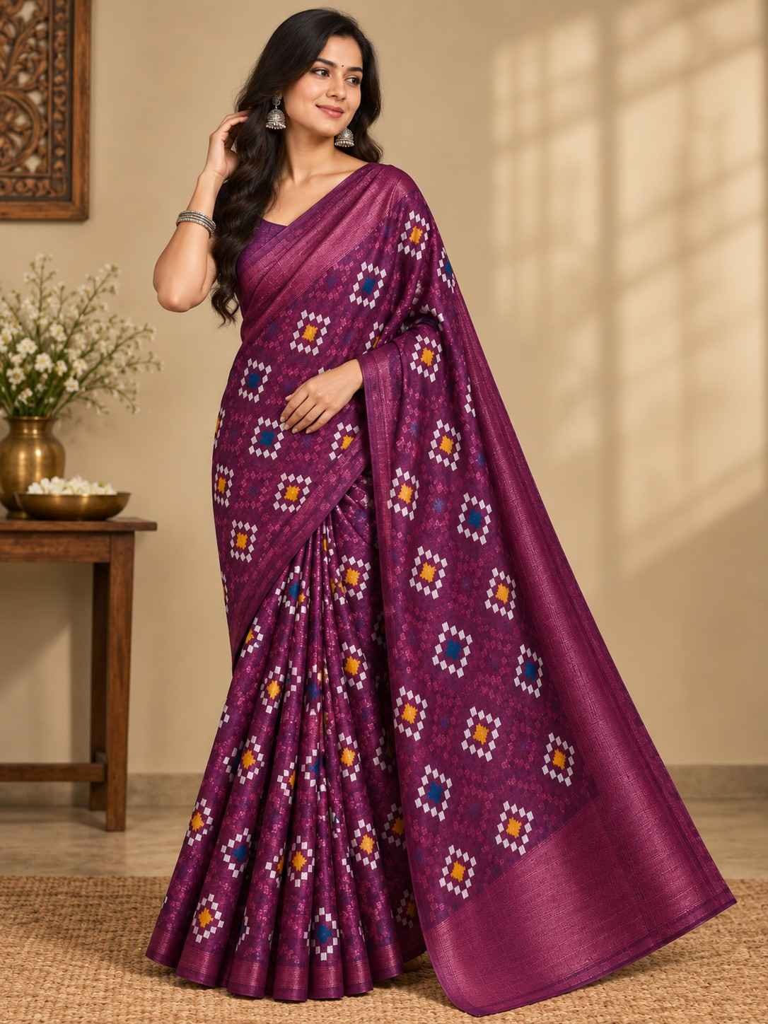 Diamond Batik Saree - Image 6