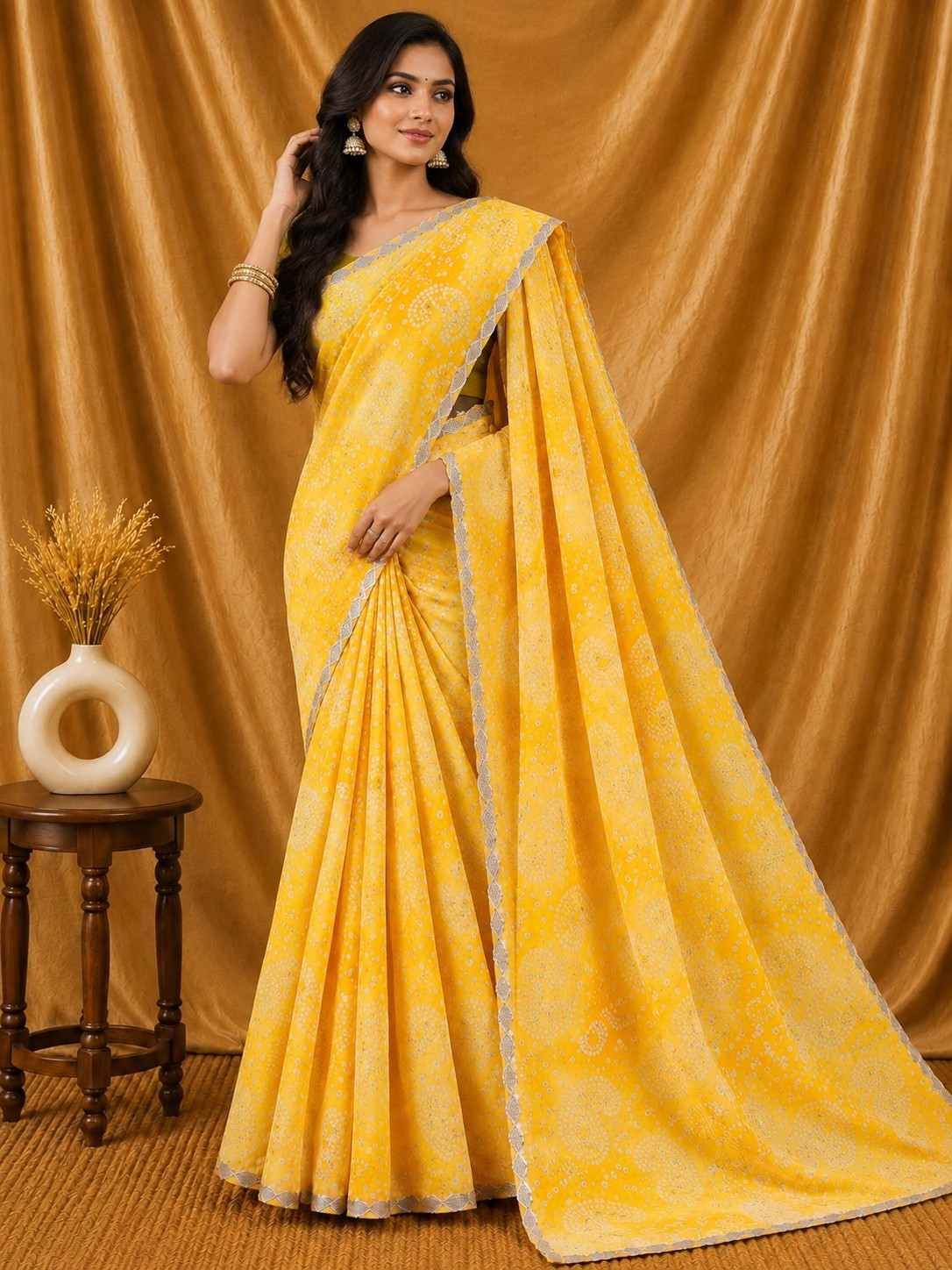 Georgette Paisely Saree - Image 2