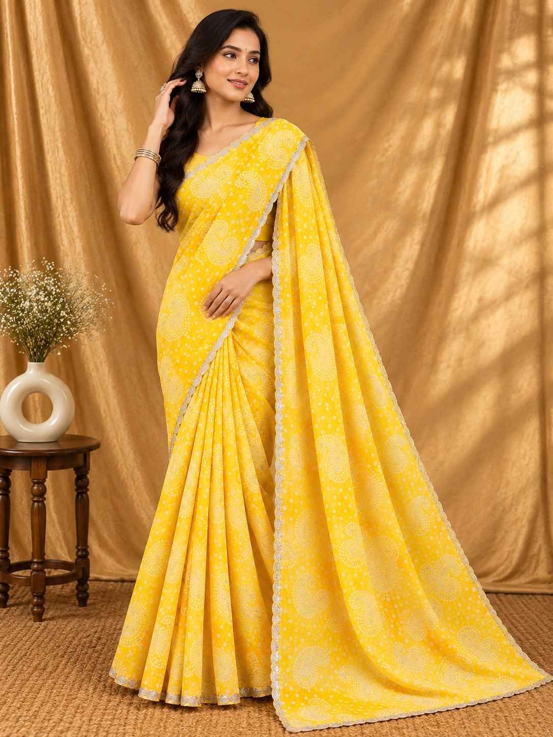 Georgette Paisely Saree - Image 5