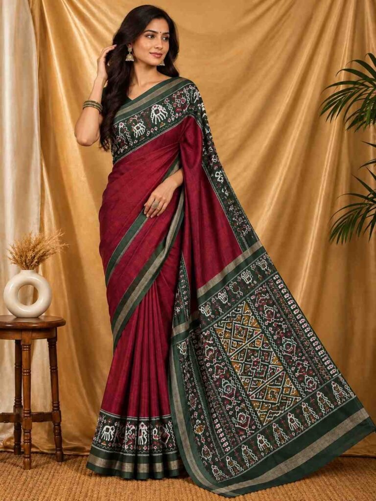 Mul Silk Patola Saree
